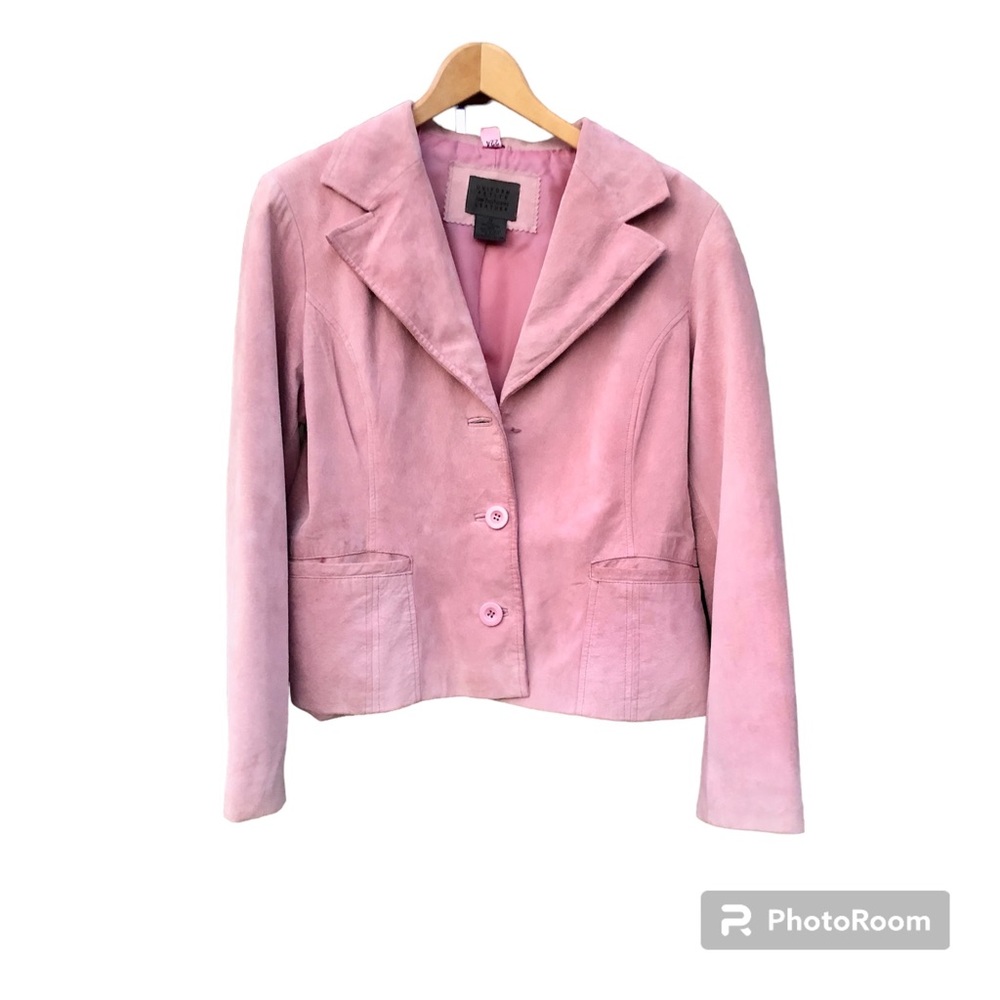 John Paul Richard Blazer Pink Suede Jacket Coat Sz. 12